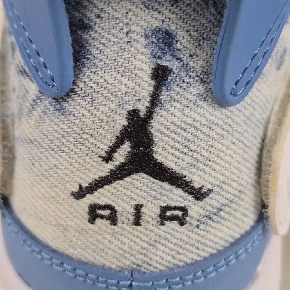 Nike Air Jordan 6 Rings Boys Size 6.5Y Carolina Blue Athletic Shoes DM8956-100